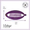 Purple 3.5 Inch Mini Banana Clip Hair Clincher Rounded Edges Hair Comb