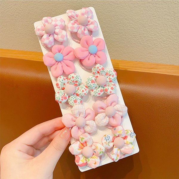 10Pcs Baby Hair Ties No Damage Pink Flower Toddler Hair Ties For Little Girls,Cute Flowers Ponytail Holders Hair Bands Hair Elastics Hair Tie Floral Pony Tails Hair Rubber Bands Kids Hair Accessories