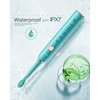 Blenpapa USB Rechargeable Sonic Electric Toothbrush for Adults Powered Motor Soft Dupont Brush Heads 2 Minutes Timer 5 Modes Teeth Whitening, Green
