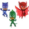 Toyland® Pack of 3 PJ Masks Shaped Foil Balloons - Catboy, Gekko & Owlette - Children's Party Decorations