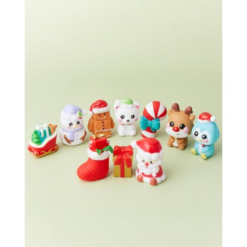 AQKILO Christmas Finger Puppet Set, Christmas Puppet Show Theater Props, Educational, Bath Toys, 10 Pieces