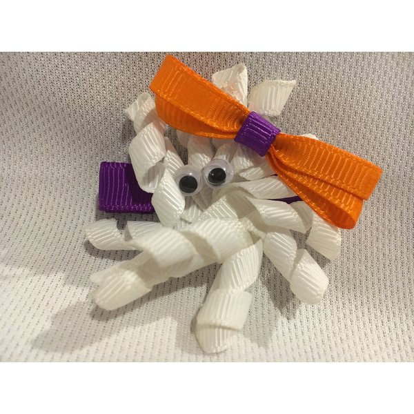 Ghost Hair Clip, Halloween Hair Clip, Ribbon Sculpture, Girls Hair Accessory, Preppy Gifts