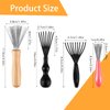 Andibro 4 Pcs Hair Brush Cleaner Tool Set, Hairbrush Cleaning Claws Rake Design Brush Cleaner Comb Cleaning Brush Remover Mini Hair Instrument for Removing Hairs Dust Dirt Lint Home Salon