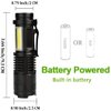 MODOAO COB LED Flashlights,Ultra Bright 4 Modes Mini Handheld Torch,Waterproof Pocket Lights Handheld Flashlight (10 Pack)