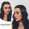 CLOACE Gold Sequin Head Chain Boho Tassel Headband Featival Costume Hair Band for Women