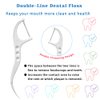 Twin-Line Dental Floss Picks Advanced Whitening and Dual Action Flossing Fresh Mint Favor High Toughness Toothpicks Sticks with Portable Cases