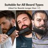 Aberlite Pro (Upgraded) - Advanced Ionic Beard & Hair Straightener with Anti-Scald Heated Brush - Pain-Free Conditioning for All Types