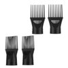 Healifty 4Pcs Blow Dryer Comb Attachment air Dryer Blower Concentrator Nozzle Brush Attachments for Hairdressing Styling Salon Tool (Black)