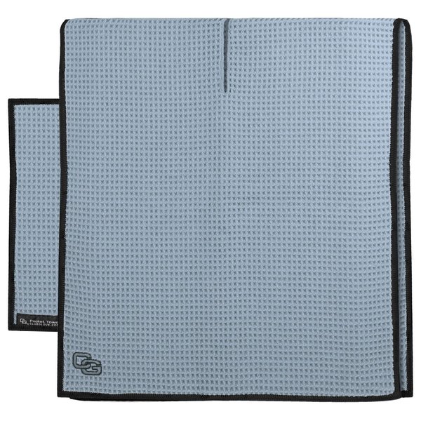 Club Glove Retail Microfiber Tandem Towel Set (Blue Steel)