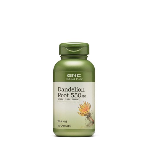 GNC Herbal Plus Dandelion Root 550mg, 100 Capsules, Supports Immune System