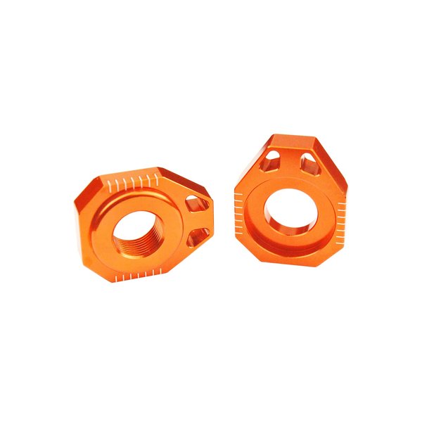 SCAR Axle Blocks Chain Adjuster Compatible with KTM EXC EXCF XCW XCFW XCFW TPI 85 105 125 150 200 250 300 350 450 500 02-23