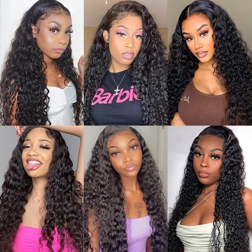 Urgirl Water Wave Lace Front Wigs Human Hair 13x4 Lace Front Wigs for Black Women 180% Density Wet and Wavy Human Hair Wigs with Baby Hair 26inch
