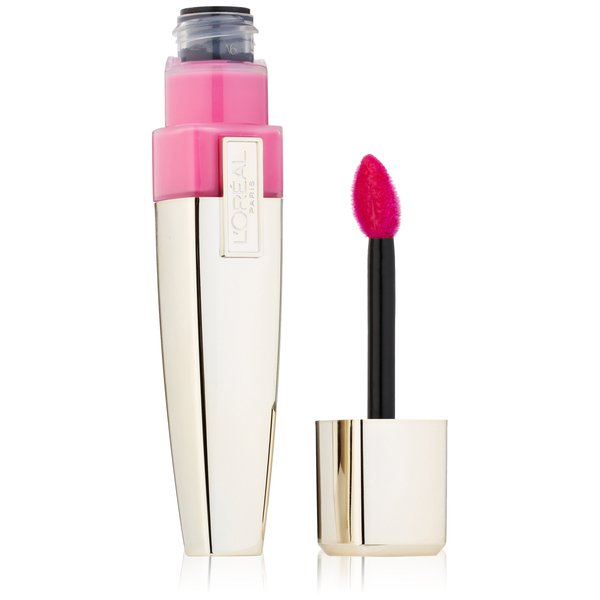 L'Oreal Paris Colour Caresse Wet Shine Lip Stain, Pink Rebellion, 0.21 Ounces