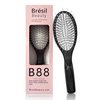 Hand Made Long Pin Oval Hair Brush - No Pulling, Detangles, Stimulates Scalp, No Split Ends, Thick to Normal Hair