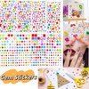 shishiruyizhong 828pcs Gem Stickers Rainbow Glitter Gem Stickers - 8 Sheets of Acrylic Bling Crystal DIY Decorative Self Adhesive Rhinestones for Kids