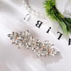 Hair Barrettes for Women, Rhinestone Hair Clips Sparkle Hair Barrettes Crystal Hair Clips for Women Girls Fancy Bridal Hair Clips Wedding Hair Accessories (Gold)