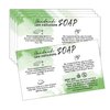 Handmade Soap Care Instructions, Handmade Soap Bar Card Instructions for Soap Maker Clients, Soap Care Guide, Feminine Soap Care Card, Minimalist Soap Care Card Template - 50 Pack