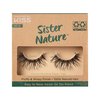 KISS Lashes Sister Nature False Eyelashes, Easy to Wear & Easier on the Planet, 100% Natural Hair, Wispy and Fluffy Lash Finish, Reusable - Dawn, 1 Pair
