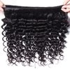 UNice Hair 10A Brazilian Deep Wave Human Hair 3 Bundles Weaves Unprocessed Real Raw Virgin Human Hair Extensions Natural Color (16 18 20)