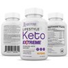 (2 Pack) Lifestyle Extreme Keto Pills 1675MG New & Improved Formula Contains Apple Cider Vinegar Extra Virgin Olive Oil Powder Green Tea Leaf 120 Capsules