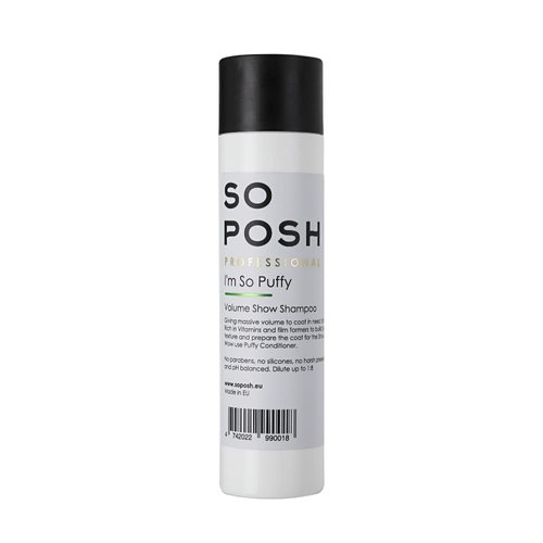 So Posh I’m So Puffy Dog Shampoo - with Keratin & Vitamins, Perfect for Poodles & Bichons, Extreme Volume for Show Days, Sulfate & Paraben Free, 1:8 Concentrate. 8.4 Oz