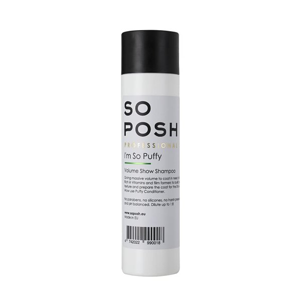 So Posh I’m So Puffy Dog Shampoo - with Keratin & Vitamins, Perfect for Poodles & Bichons, Extreme Volume for Show Days, Sulfate & Paraben Free, 1:8 Concentrate. 8.4 Oz
