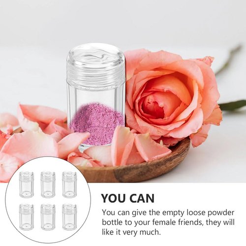 FOMIYES 12 Pcs Loose Powder Bottle Powder for Women Concealer Powder Sifter Jar Loose Powder Container Powder Bottles Empty Powder Dispenser Mini Containers Travel Plastic Makeup Cosmetic