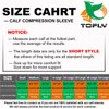 TOFLY® Calf Compression Sleeve for Men & Women, 1 Pair, Footless Compression Socks 20-30mmHg for Leg Support, Shin Splint, Pain Relief, Swelling, Varicose Veins, Maternity, Nursing, Short Black 5XL