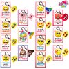 JOYIN 28 Pack Valentines Day Gifts Cards with Expression Face Plush Key-chain, Greeting Cards with Plush for Valentine Classroom Exchange, Kids Party Favor, Game Prizes and School Rewards