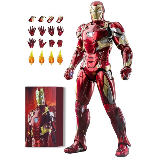 BANOBI 7 Inch Ironman MK46 Action Figure (1/10 Scale) with Lots of Accessories,Exquisite Painting Collectible Toy