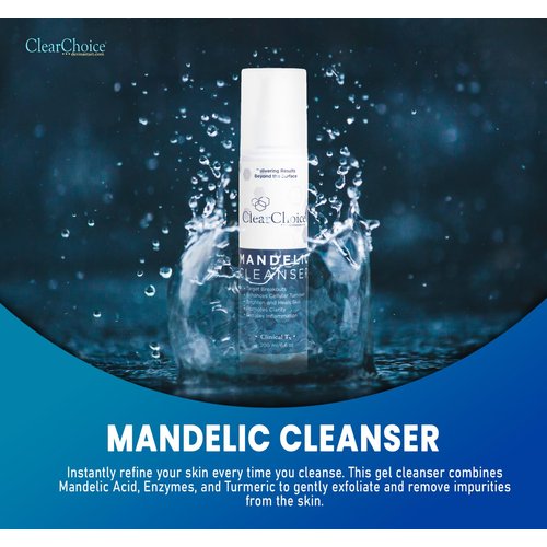 ClearChoice Mandelic Cleanser - Gel Facial Cleanser for Clear, Bright Skin - 6.7 Ounces