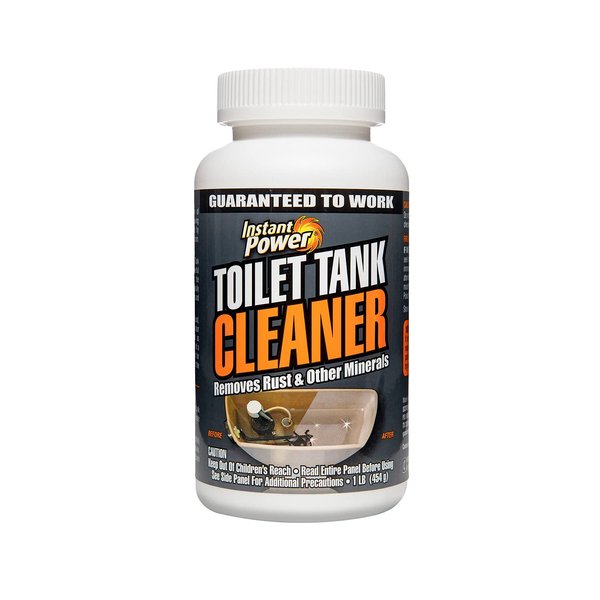 Instant Power Toilet Tank Cleaner – Bathroom Toilet Cleaning Powder, Removes Rust and Other Minerals, No Scrubbing, 16 Oz