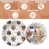 BAIFNEZ 40Pcs Cat Birthday Party Plates Napkins, Cat Party Supplies paper plates, kitten birthday Disposable Tableware Decorations