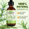 HUALIJIA Rosemary Oil for Hair Growth, 100% Pure Natural Rosemary Essential Oil - Anti Hair Loss Stimulate Hair Growth, Rosemary Hair Oil for All Hair Types, 2.02 Fl Oz