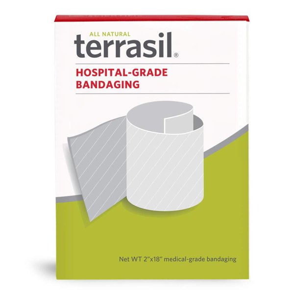 terrasil Hospital-Grade Wound Adhesive Bandages for Wounds, Cuts, Burns and to Prevent Infection - 2" x 18" Tape