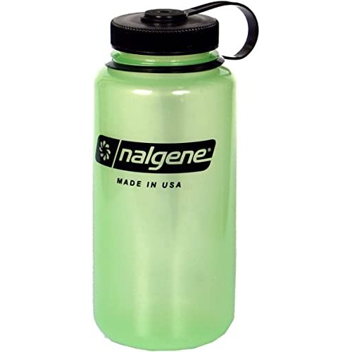 Nalgene Tritan Wide Mouth Glow 32 oz. Water Bottle - Green