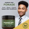 Sunny Isle Rosemary Mint Hair & Strong Roots Pomade-To-Hair Oil 5oz | Double Growth Formula | Infused with Biotin & Jamaican Black Castor Oil | Sealant for Dry Hair & Split Ends
