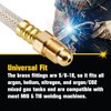 PrimeWeld Argon/Inert Gas Hose 6' Reinforced Clear Line With 5/8-18 Fittings