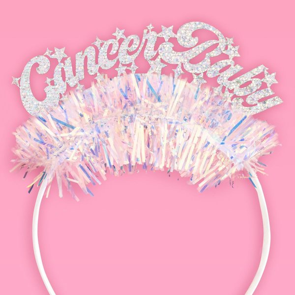 xo, Fetti Cancer Baby Headband - Fits Adult + Child | Zodiac Cancer Hair Accessory, Horoscope Favor, Astrology Birthday Party Decorations