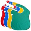 Toppy Toddler Large Waterproof Baby Bibs with Snap Buttons, Boys and Girls Bib Packs, 1-4 years
