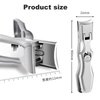 Men's Nail Clipper, 2024 New Luxury Ultra Sharp Nail Clipper, Suitable for Various Thick Nails of Anyone, Stainless Steel Nail Clipper, Splash Proof Professional Nail Clipper Set (Silver)