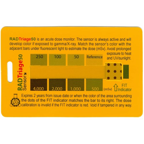 Rad Triage 50 Personal Radiation Detector for Wallet or Pocket, Nuclear Radiation Detector, Electromagnetic Field Detector, Anti Radiation Dosimeter
