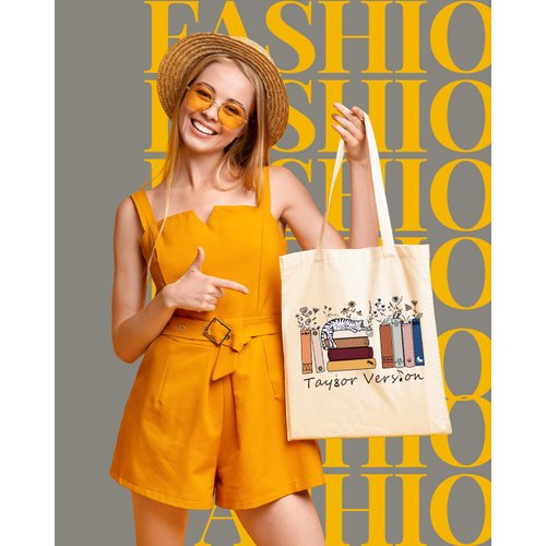 AUSVKAI Cute Canvas Tote Bag Aesthetic For Women Book School Book Grocery Bag Cotton Cloth Beach Totes Gift For Kids Girl-Cat
