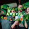LanttAotte Lucky Banner St Patricks Day Decorations Saint Patricks Day Banner Green Shamrock Garland Irish Decor Spring Party Supplies