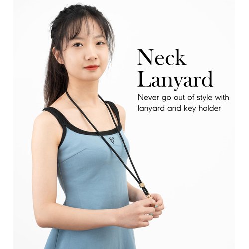 SENLLY Neck Lanyard Strap for Keys, Original Minimalist Design KeyChain and ID Badge Holder