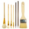 7 Pcs Pottery Glaze Tools, Pottery Tools and Supplies, Ceramic Brush Sets, Underglaze Brushes for Pottery, Watercolor Wool Paintbrush Sets for Students, Adults, Kids