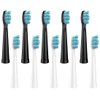 10 Pack Electric Toothbrush Replacement Heads Compatible with Sonic-FX and Fit SnapWhite for Adults and Kids, Soft Charcoal/Nylon Bristles(5 Black+5 White)