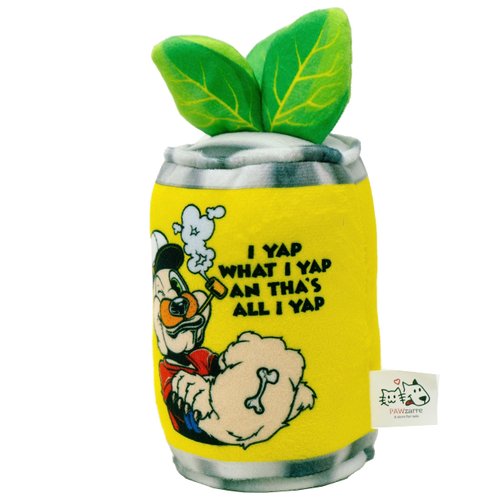 PAWzarre Spinach- PUPeyes Can of Spinach Funny Squeaky Dog Toy - Canned Spinach - Funny Dog Toys - Cute Dog Gifts for Dog Birthday - Dog Stuff- Cool Stuffed Dog Toys