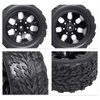 HobbyPark 12mm Hex 1/10 RC Truck Wheels and Tires for Traxxas Rustler 2wd 4x4 VXL Redcat Volcano EPX Blackout XTE Pro fit 3S 4S Brushless (Set of 4)