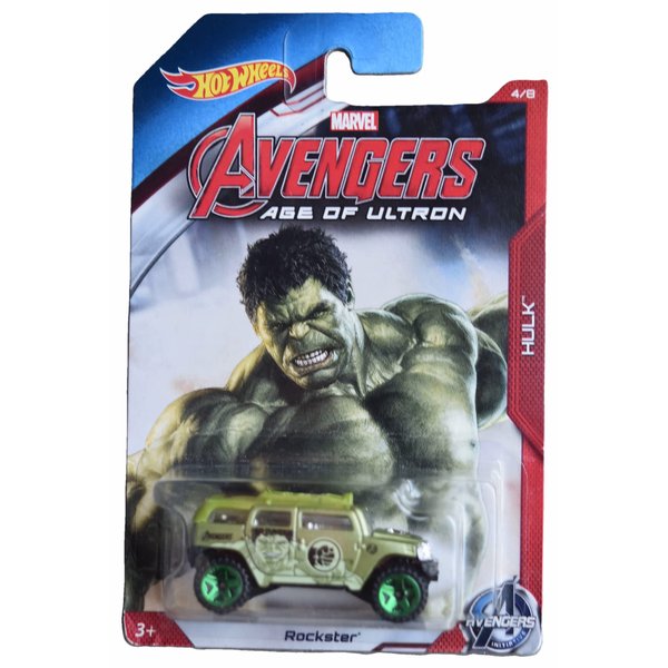 Hot Wheels Rockster, Hulk, Avengers